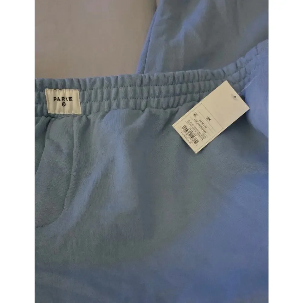 PARKE x Target High-Rise Baby Blue Boxer Sweatpants Sz. 2X